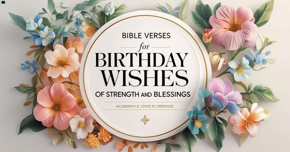 Bible Verses for Birthday Wishes of Strength and Blessings