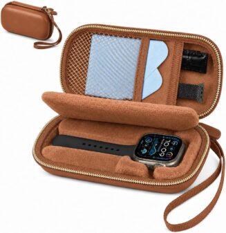 ANKHOH Hard Shell Single Watch Travel Case for Wristwatches & Smartwatches
