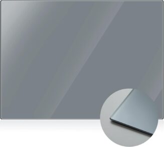 Nuanchu 1 Pcs Tempered Glass Palette for Oil Painting, 12 X 16 Inches Grey
