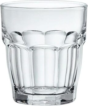 Bormioli Rocco Rock Bar Juice Glasses, Set of 6-7.25 Oz. Stackable Drinking Glasses for Cocktails, Desserts & Soft Drinks - Space-Saving Everyday Glass Tumblers, Dishwasher Safe
